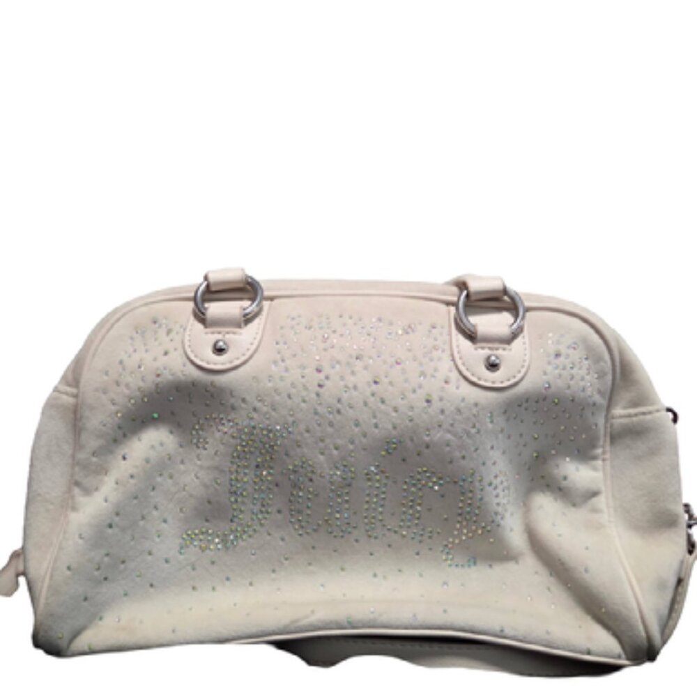JUICY COUTURE White W/ Sparkles & JUICY Lettering Y2K